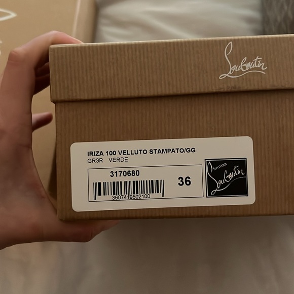 Christian Louboutin Iriza 100 Velluto Stampato - Picture 5 of 6